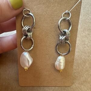 Sterling Silver Artisan Made Chainmail Earrings